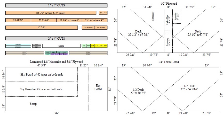 6' skinny corner module cuts